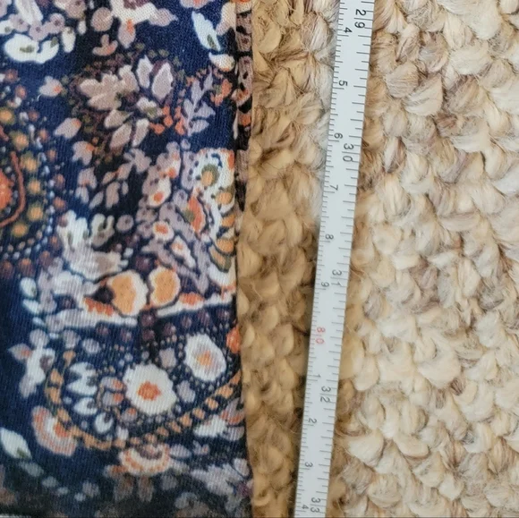 NATURAL LIFE Navy Floral Paisley Wide-Leg Pants - Picture 7 of 11